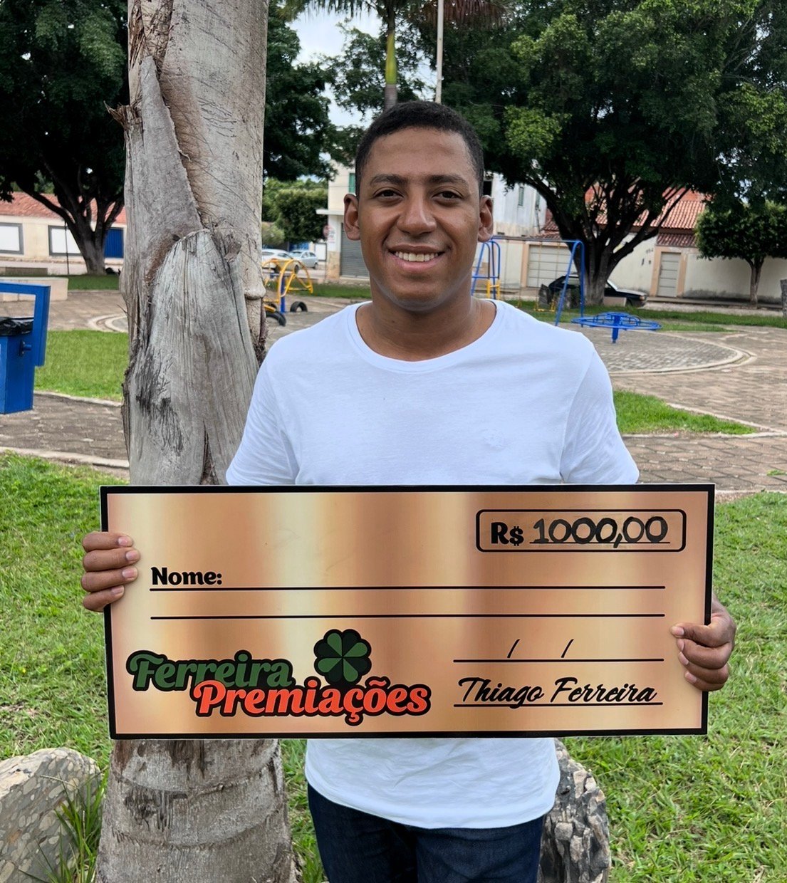 1000,00 reais no Pix 